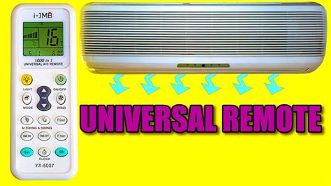 How To Set Universal Remote With Air Conditioner Youtube