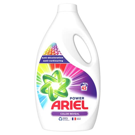 ARIEL Lessive liquide power color anti décoloration 45 lavages 2 475l