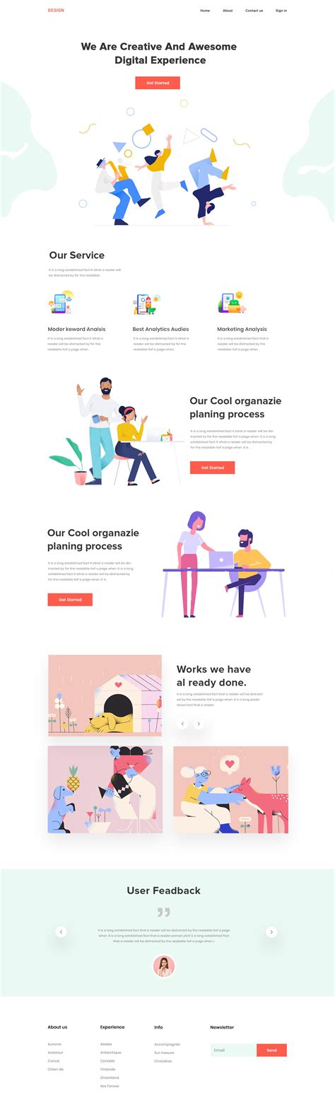 Creative Agency Landing Page By Nabil Mahmud On Dribbble