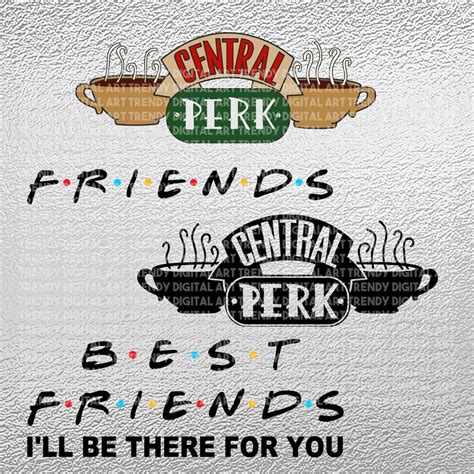 Central Perk Friends High Resolution 300dpi Svg Png Etsy