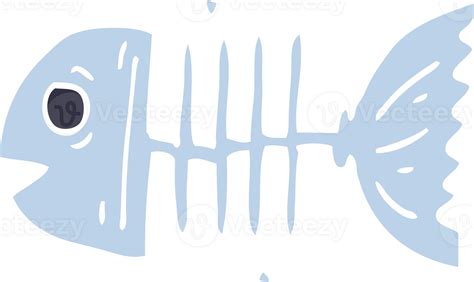 Cartoon Doodle Fish Bones 41013456 Png