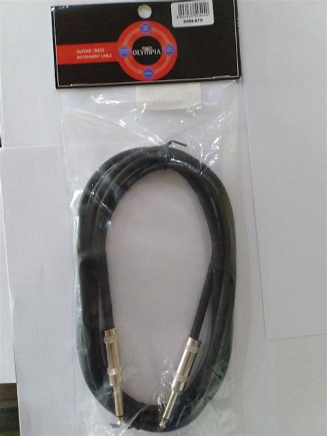 Kabel Jack Instrument Cable Gitar Bass Keyboard OLYMPIA 3M Straight