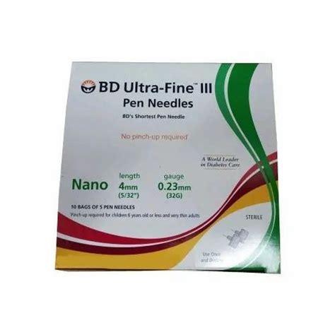 Buy Bd Ultra Fine Nano Pen Needle 32g X 4mm Hpfy