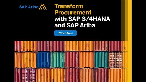 Transform Procurement With Sap S Hana And Sap Ariba Youtube