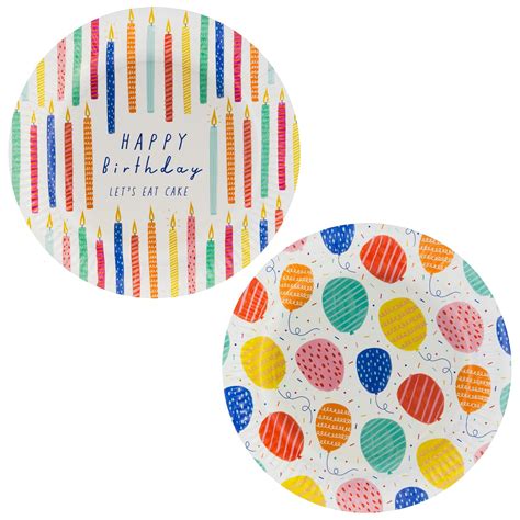 Paper Plates 20pk Balloons Partyware Bandm Stores