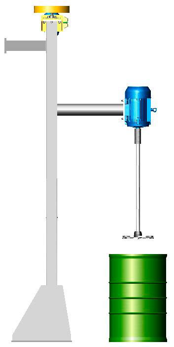 Agitador Industrial Para Pintura Mobil Batch