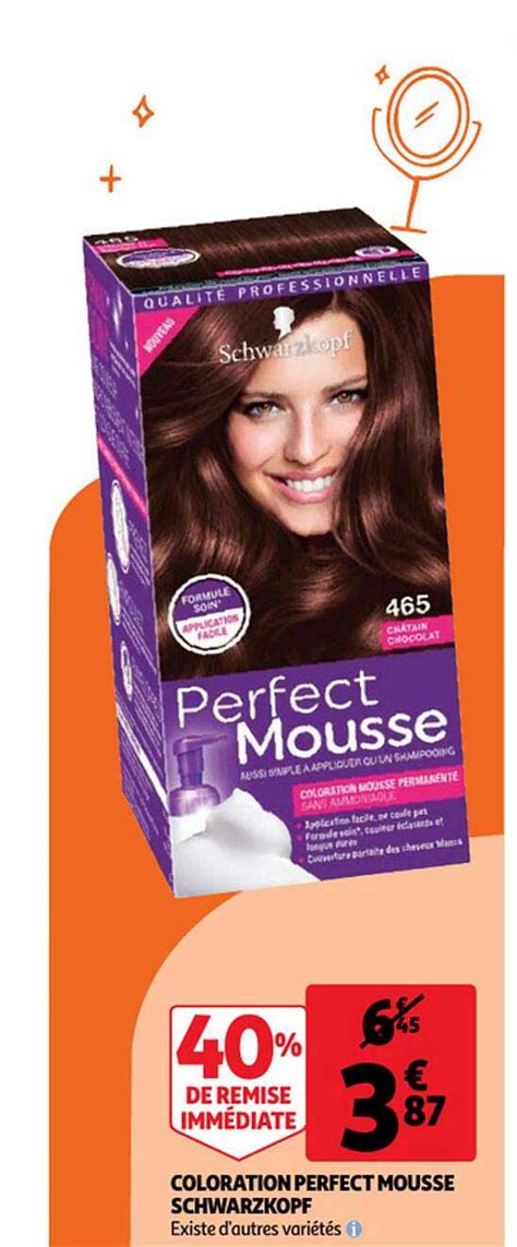 Promo Coloration Perfect Mousse Schwarzkopf Chez Auchan Icatalogue Fr