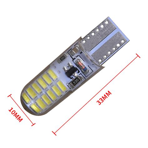 5pcs T10 194 168 Led Strobe Flash Dilicon Gel Light 24led Led Light