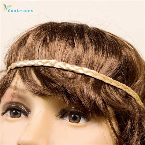 1pcs Fashion Women Girl Synthetic Hair Plaited Plait Elastic Headband