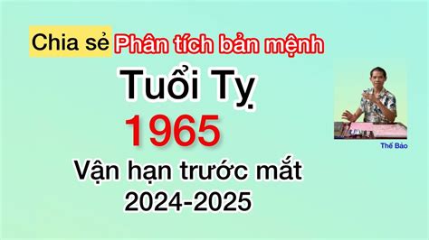 Phân tích bản mệnh Tuổi Ất Tỵ sinh 1965 Vận hạn trước mắt trong năm