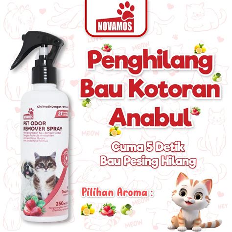 Jual NOVAMOS Penghilang Bau Kotoran Kucing Dan Anjing Pet Odor Remover