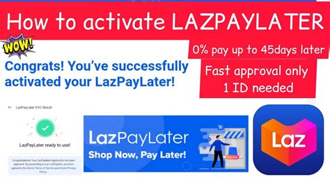 Lazpaylater In Lazadahow To Activate Step By Steppaano Magkaroon Ng