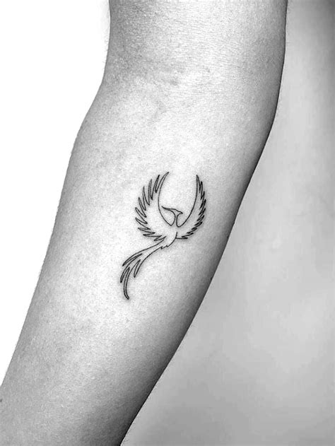 Phoenix Rises Tattoo Ideas Small Simple Small Phoenix Tattoos