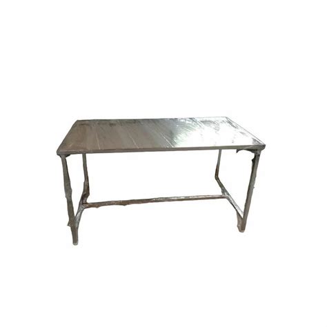 Mirror Finish Rectangular Stainless Steel Table For Home At Rs