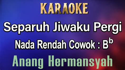 Separuh Jiwaku Pergi Karaoke Anang Hermansyah Nada Rendah Cowok Bb