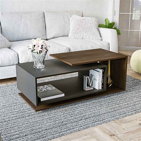 Mesa Ratona Madera Living Cm Ciudad Muebles