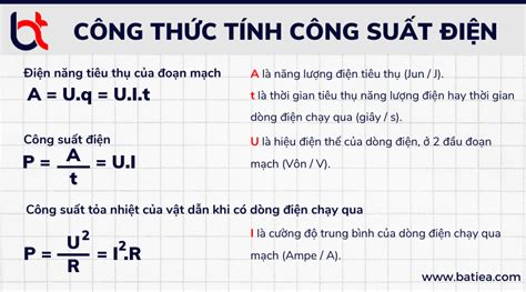 Công suất điện là gì Công thức tính công suất nhanh và chính xác nhất