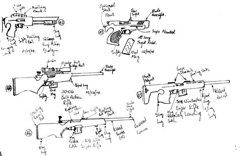 Gun Sketches 8 by l0stSnyPr on DeviantArt