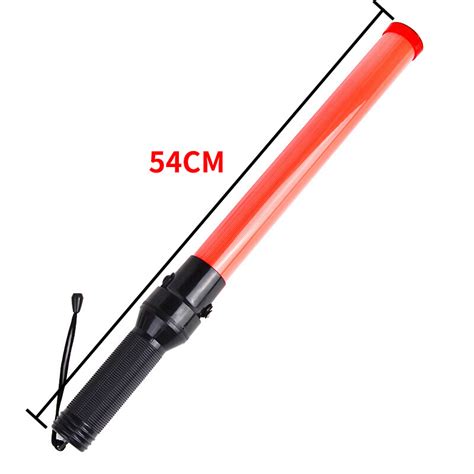 Rechargeable Red LED Traffic Baton Traffic Safety Control Baton Airport