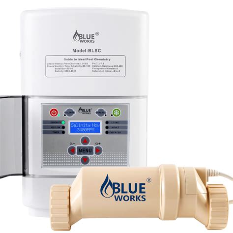 Buy Blue Works Salt Water Pool Chlorine Generator System Blsc