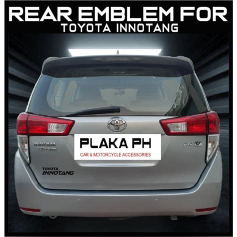 Toyota Innova Rear Emblem INNOTANG Shopee Philippines