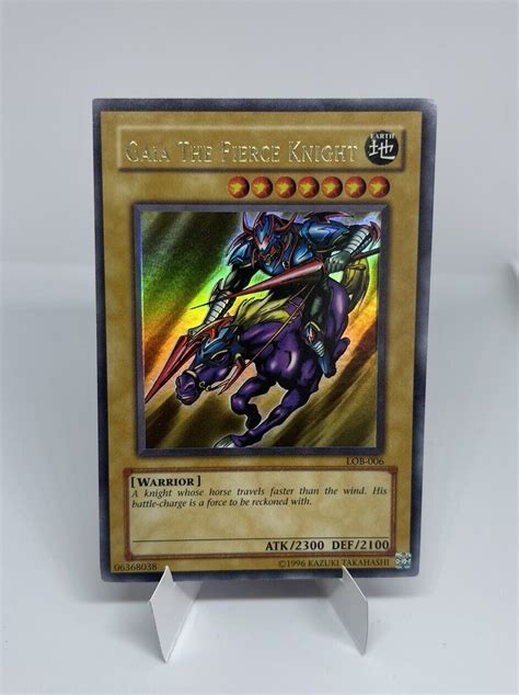 Yugioh Gaia The Fierce Knight LOB 006 Ultra Rare Original Print