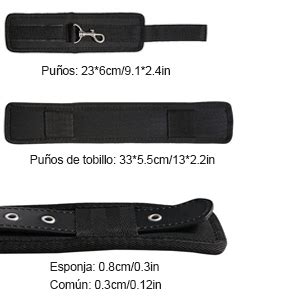 Sexual BDSM Juguetes Sexuales Sex Bondage Muñequeras y muslos Juego de restricciones BDSM Sex