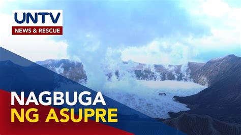 Bulkang Taal Muling Nagbuga Ng Sulfur Dioxide Na Umabot Sa Halos 3