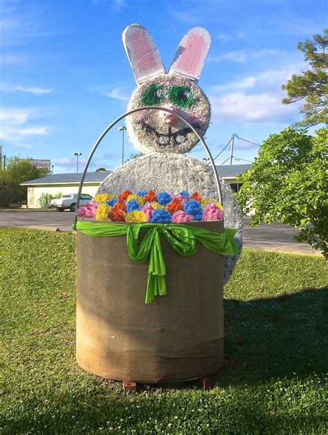 Easter Bunny Hay Bale Bauman Chiropractic Panama City Fl