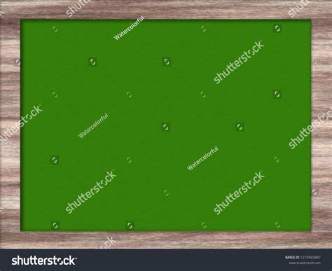 Modern Wooden Frame Blackboard Textured Backgroundtop Stock