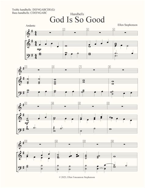 God Is So Good Sheet Music Anonymous Instrumental Solo