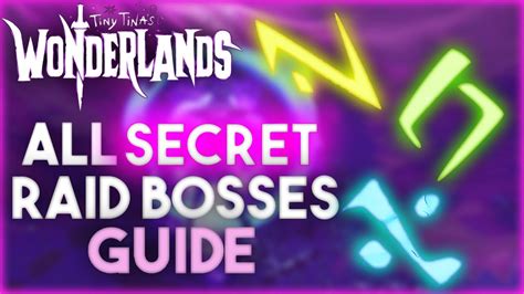 How To Unlock All Secret Raid Bosses Chaos Chambers Guide Tiny Tina