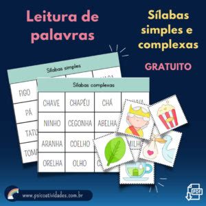 Leitura De Palavras Gratuito Psico Atividades