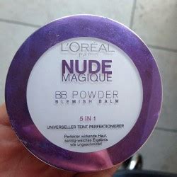 Test Puder LOréal Paris Nude Magique BB Powder 5in1 Farbe Heller