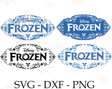 Frozen logo svg png dxf Disney Frozen svg png dxf Disney | Etsy