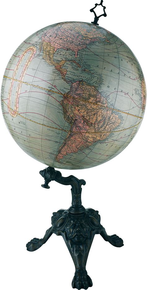 Art Nouveau Globe Chicago 1887 Reproduction Or Old Globe Or