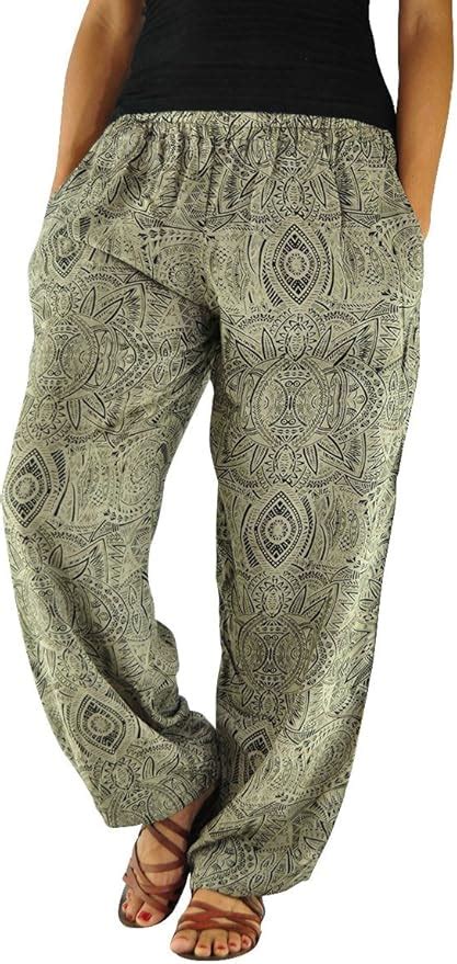 Virblatt Pantalon Fluide Imprim Pantalon T Leger Pantalon Bouffant