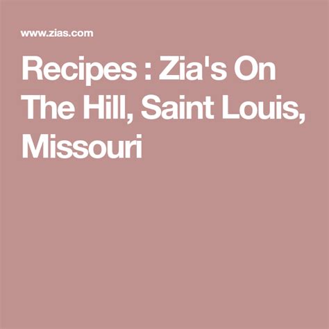 Zia's Restaurant St Louis Menu | Literacy Basics