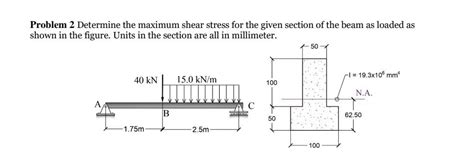 Solved Problem 2 Determine the maximum shear stress for the | Chegg.com