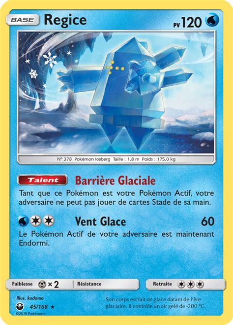 Regice Soleil et Lune Tempête Céleste 45 Poképédia