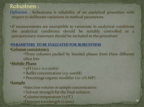 validation and calibration of HPLC