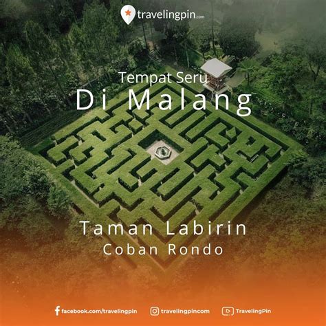 Terletak Di Arena Air Terjun Coban Rondo Yang Sejuk Taman Labirin