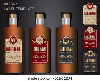 Whisky Label Template Stock Vector Royalty Free 1026132274 Shutterstock