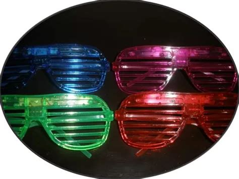 Lentes Luminosos Luz Led Fiesta Retro Batucada Xv Boda