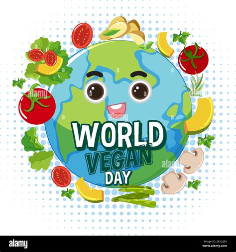 World Vegan Day Logo Concept Illustration Stock Vector Image Art Alamy