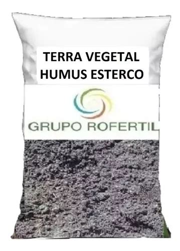 Terra Vegetal Adubada Húmus De Minhoca 40kg Frete grátis