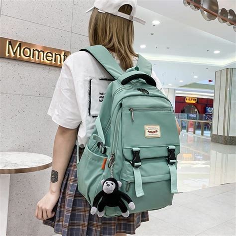 Bolsa Escolar Feminina Versão Coreana Harajuku Mochila Para Estudante