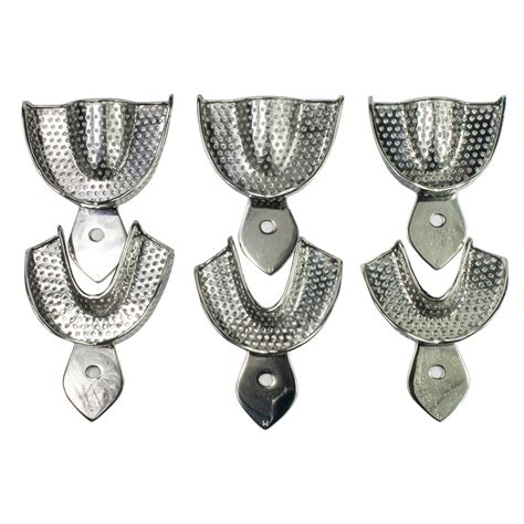 Impression Trays Stainless Steel Perforated