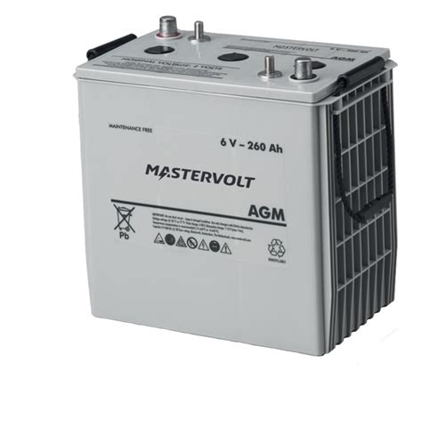 MASTERVOLT 6V/260Ah AGM-Batterie Akku 6 Volt / 260 Ah | M61002600