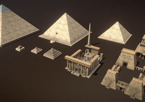 ancient egypt buildings | CGTrader